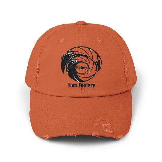 Tom Foolery Swirl Logo Cap | Distressed Baseball Hat