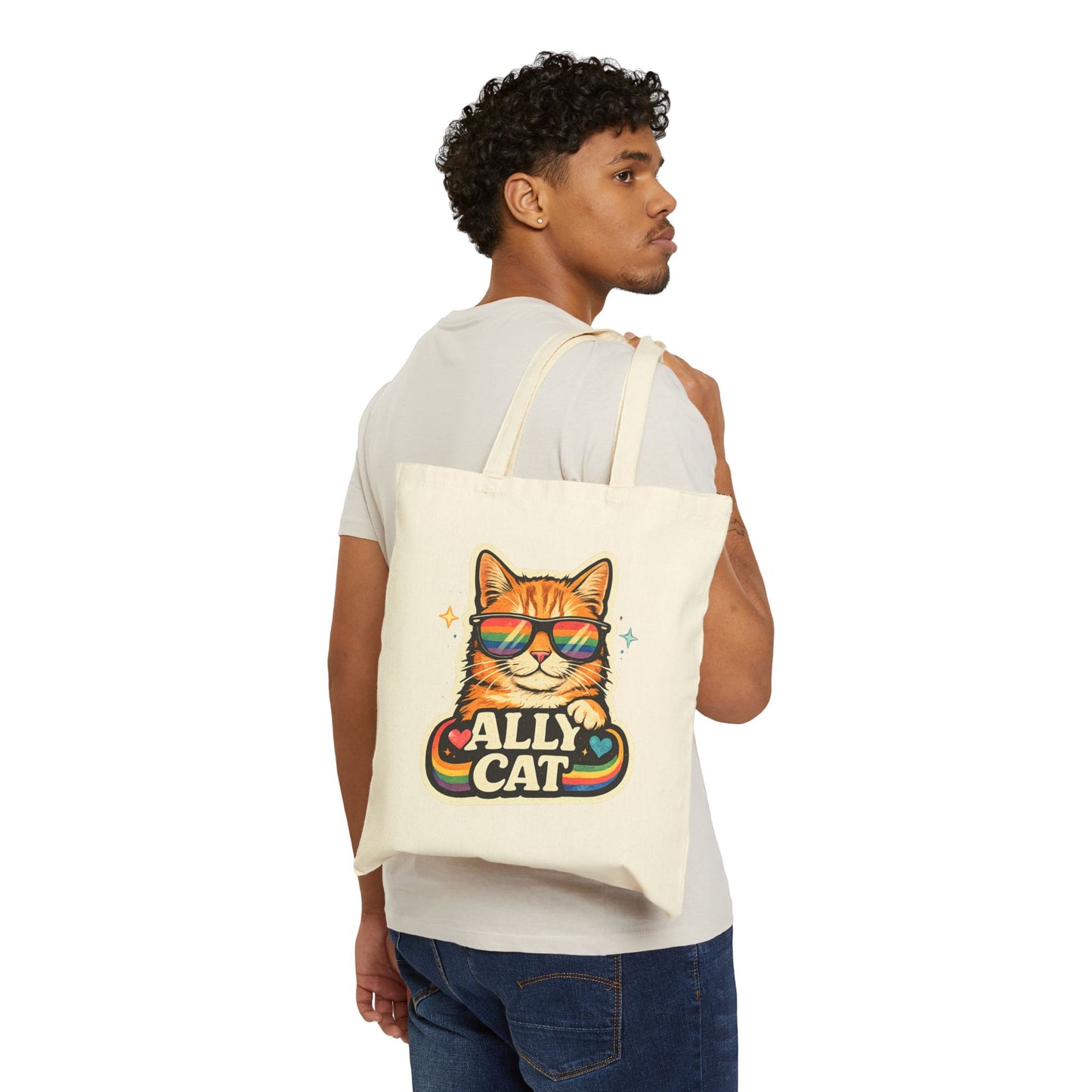 Ally Cat Canvas Tote Bag