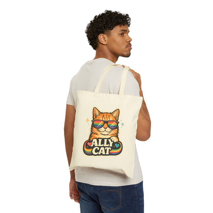 Ally Cat Canvas Tote Bag