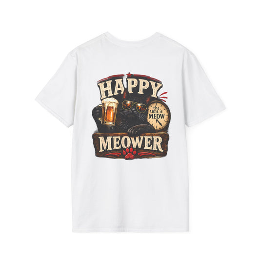 Happy Meower – The Time Is Meow T-Shirt