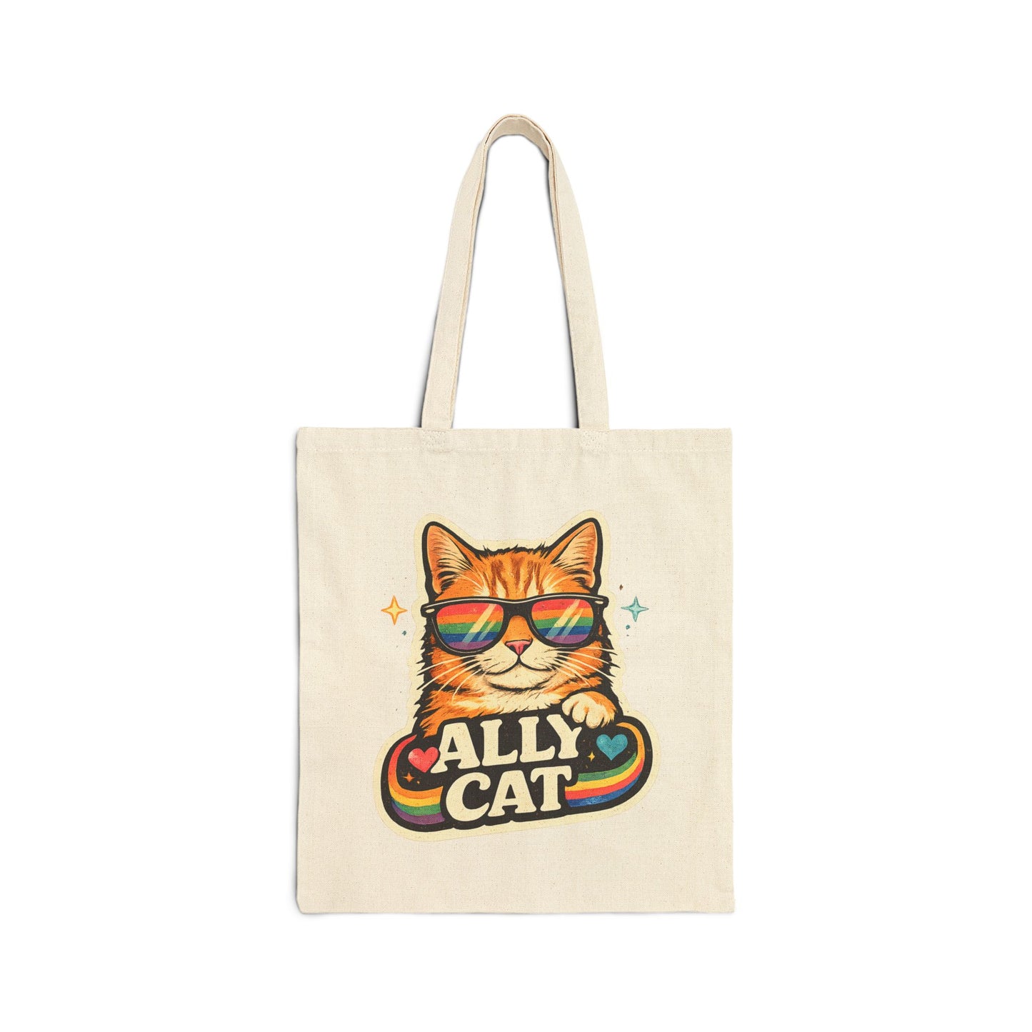 Ally Cat Canvas Tote Bag