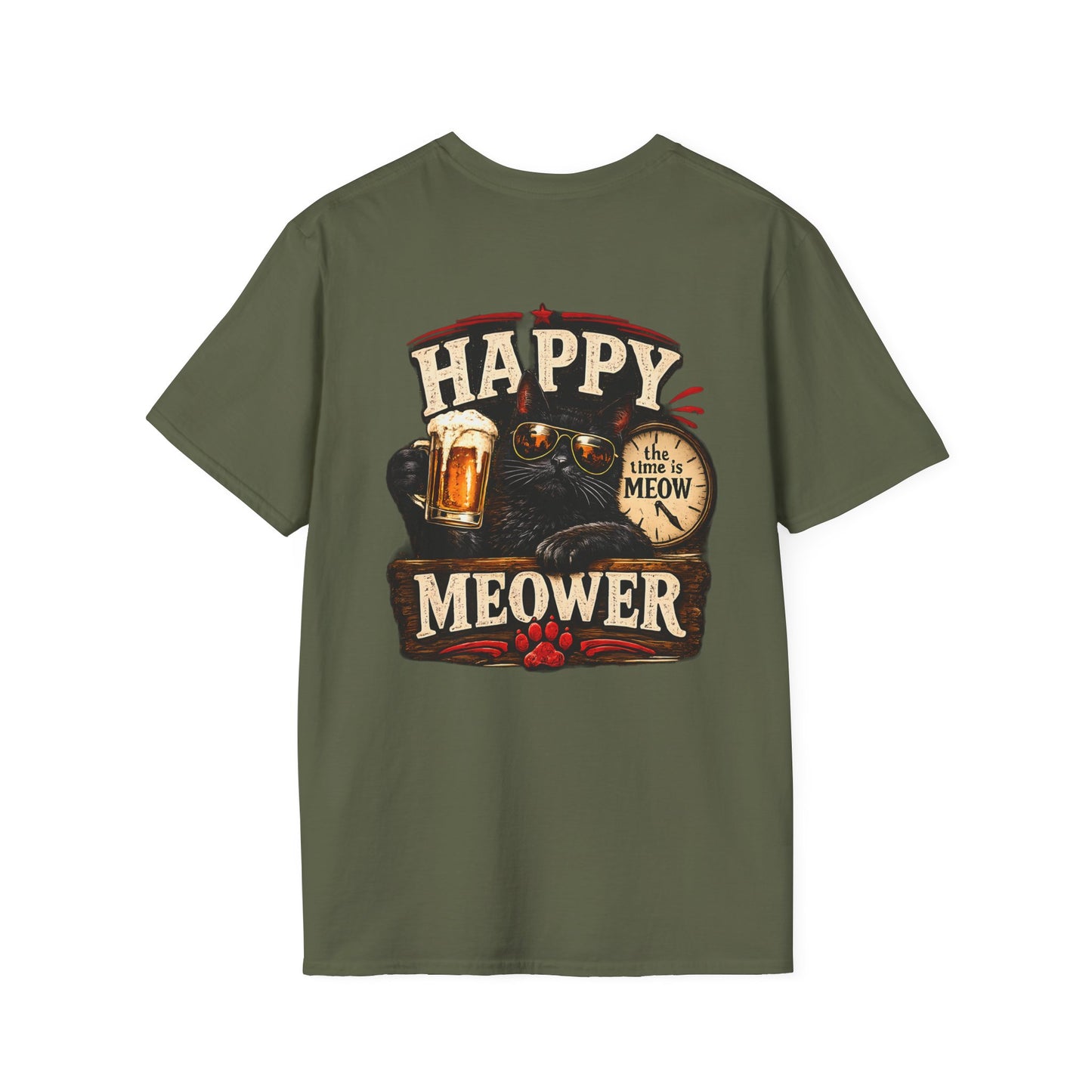 Happy Meower – The Time Is Meow T-Shirt