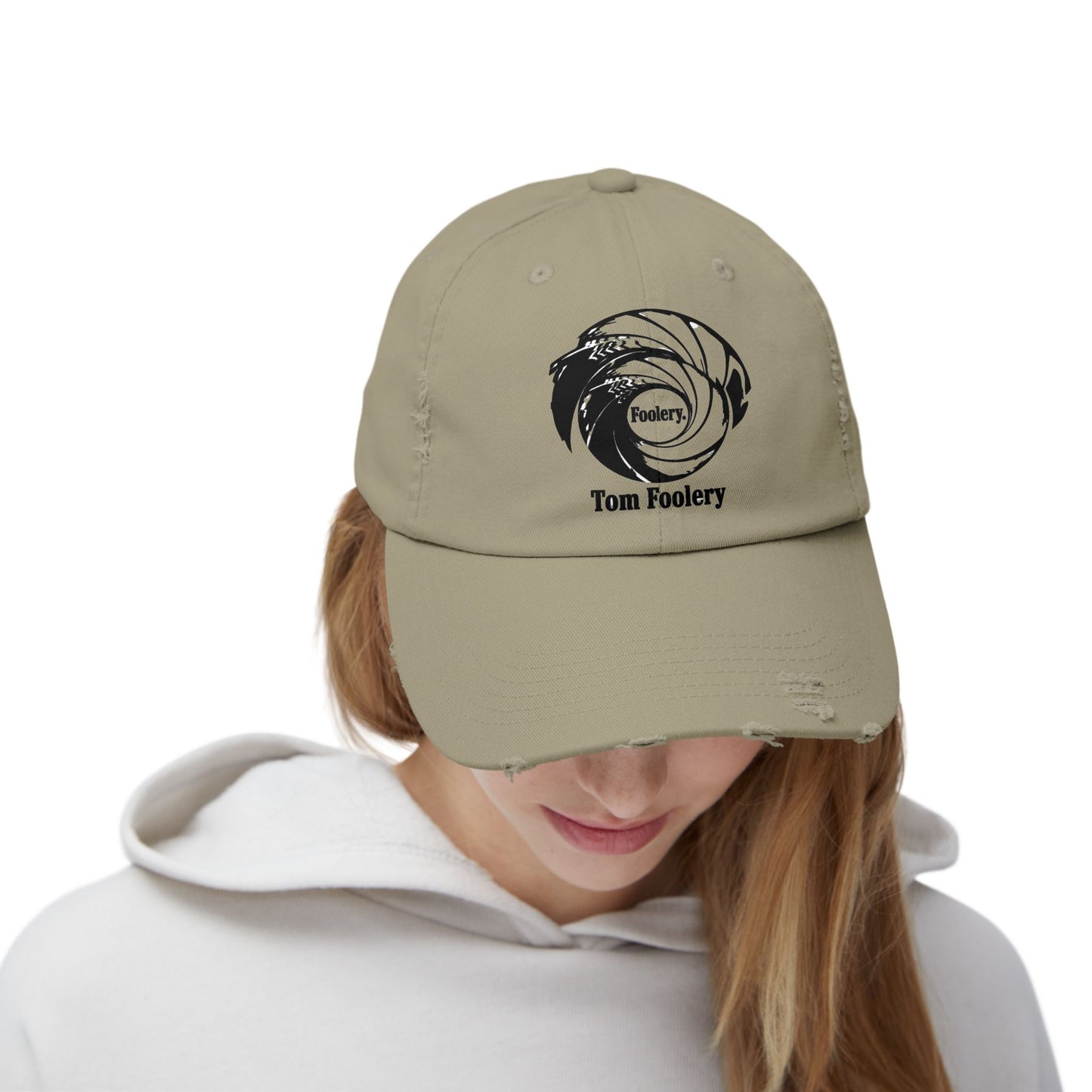 Tom Foolery Swirl Logo Cap | Distressed Baseball Hat