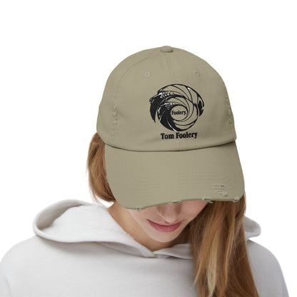 Tom Foolery Swirl Logo Cap | Distressed Baseball Hat