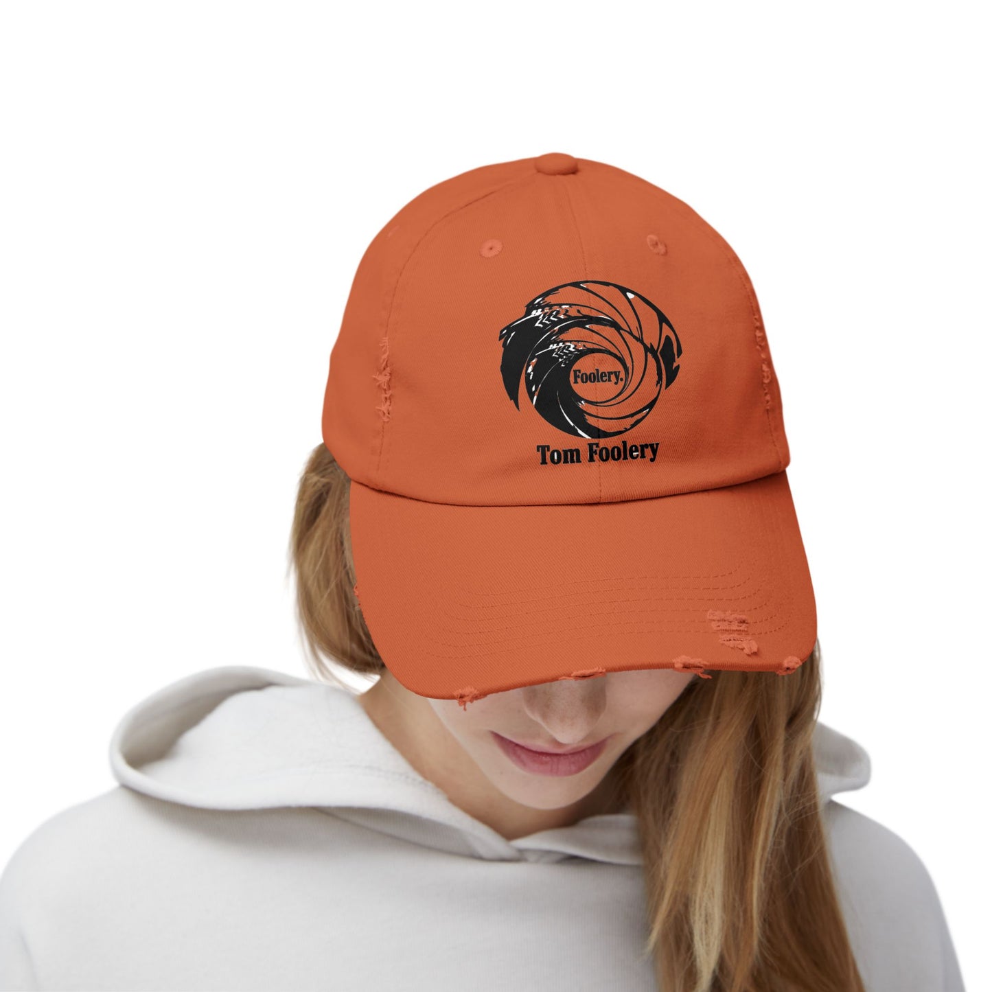 Tom Foolery Swirl Logo Cap | Distressed Baseball Hat