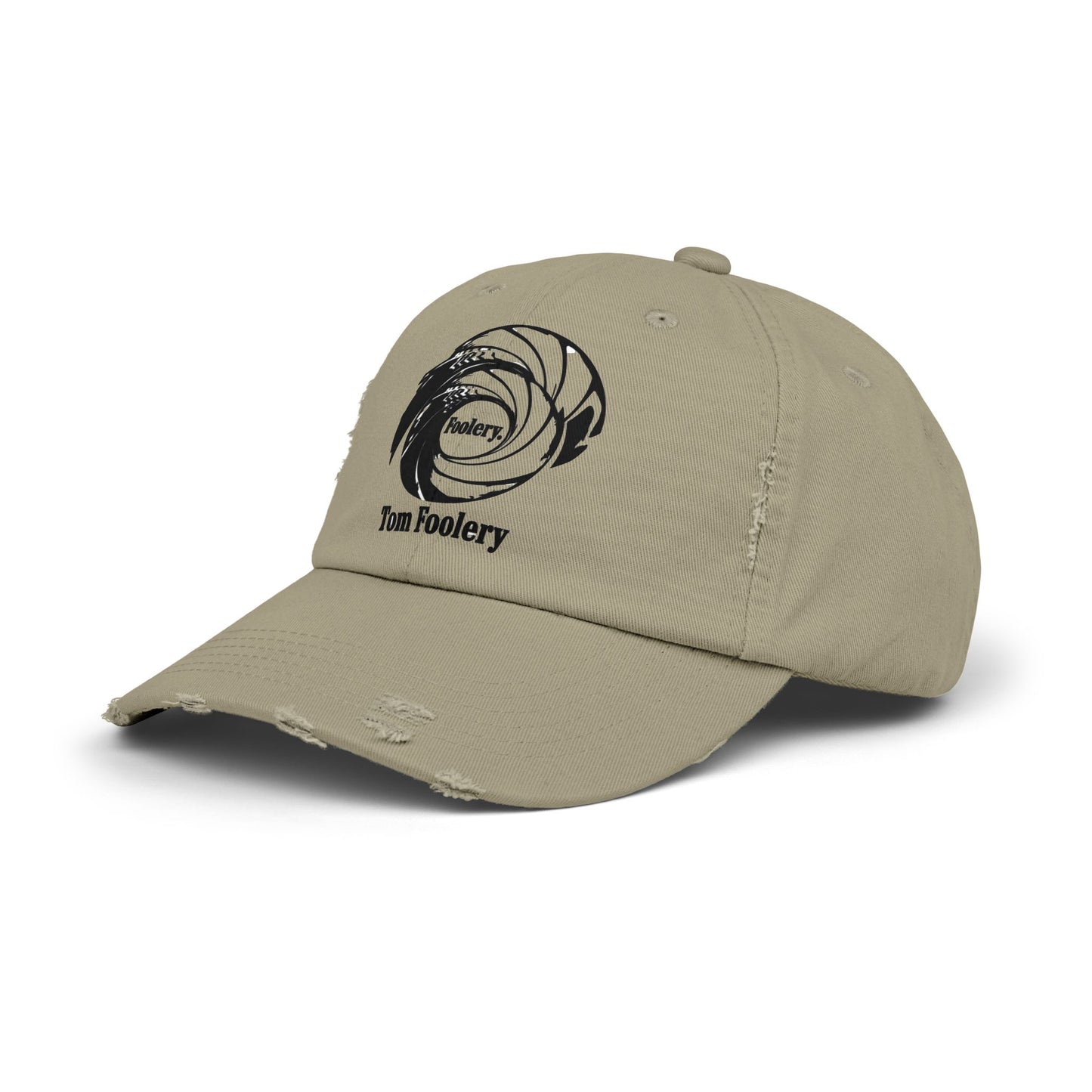 Tom Foolery Swirl Logo Cap | Distressed Baseball Hat