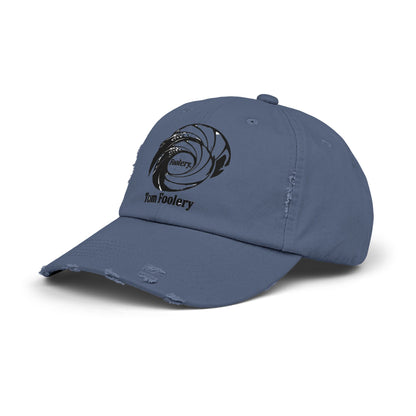 Tom Foolery Swirl Logo Cap | Distressed Baseball Hat