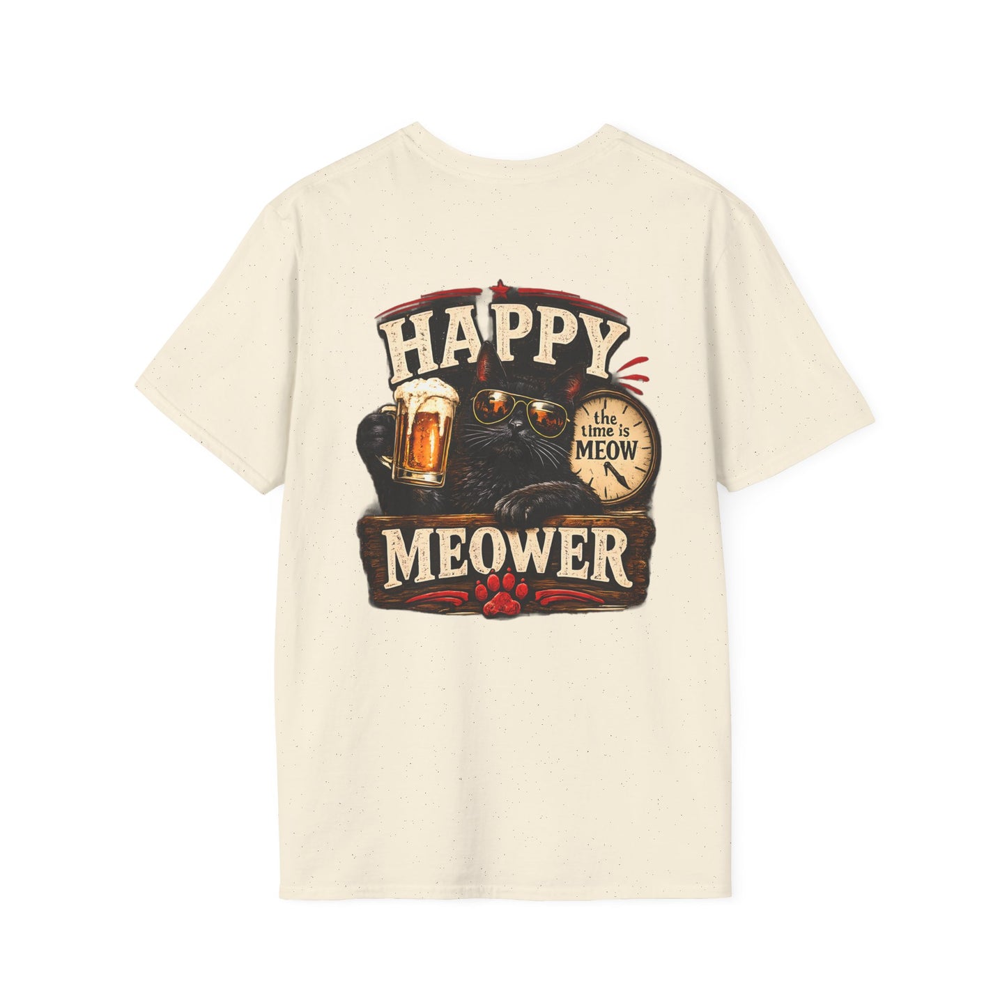 Happy Meower – The Time Is Meow T-Shirt