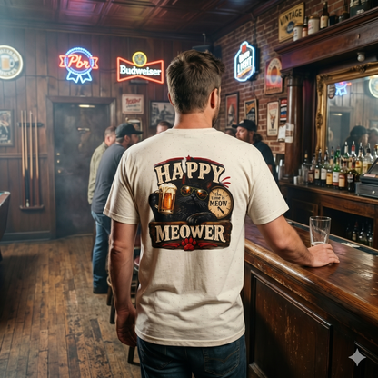 Happy Meower – The Time Is Meow T-Shirt