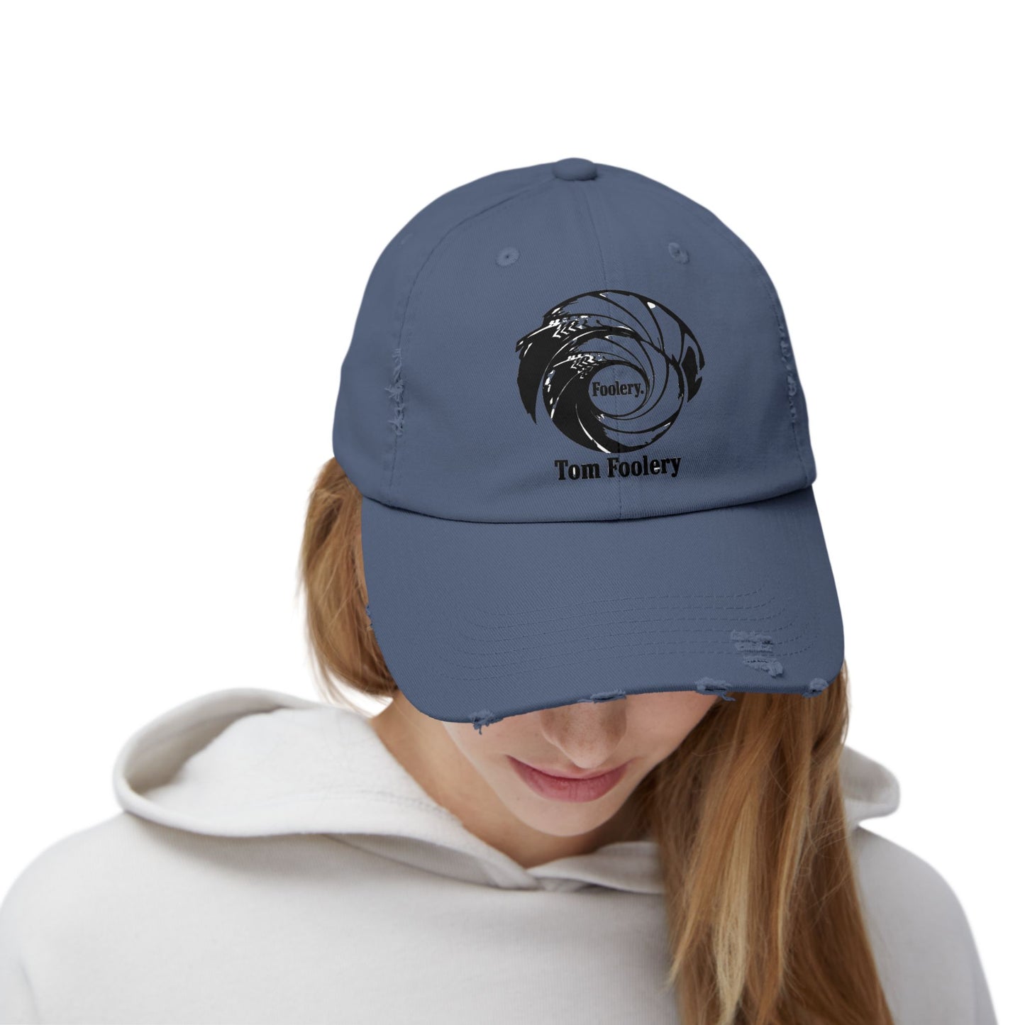 Tom Foolery Swirl Logo Cap | Distressed Baseball Hat