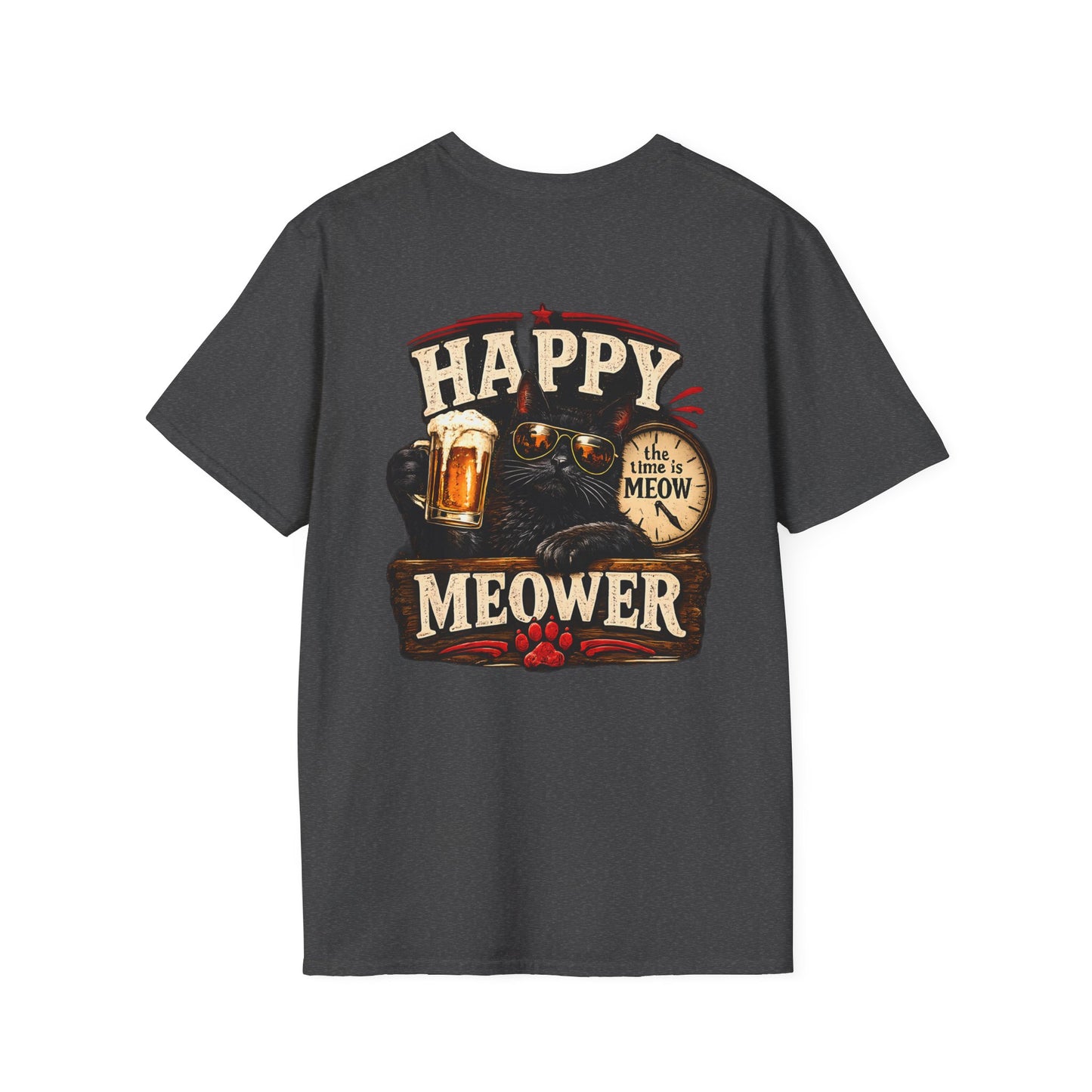 Happy Meower – The Time Is Meow T-Shirt